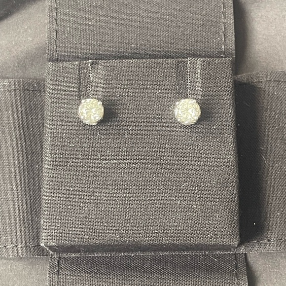 2 CT 14K Natural Diamond Stud Earrings - Picture 1 of 13
